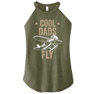 Cool Dads Fly Seaplane Gift Pilot Airplane Gift Women's Perfect Tri Rocker Tank