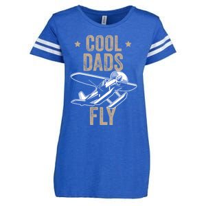 Cool Dads Fly Seaplane Gift Pilot Airplane Gift Enza Ladies Jersey Football T-Shirt