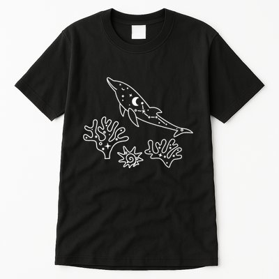 Cute Dolphin Funny Dolphin Lover Dolphin Art Tall T-Shirt