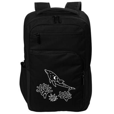 Cute Dolphin Funny Dolphin Lover Dolphin Art Impact Tech Backpack