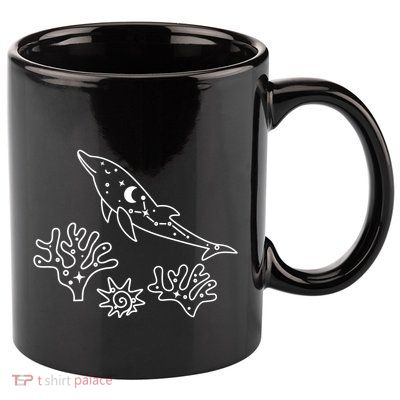 Cute Dolphin Funny Dolphin Lover Dolphin Art 11oz C Handle Ceramic Mug
