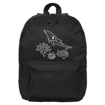 Cute Dolphin Funny Dolphin Lover Dolphin Art 16 in Basic Backpack