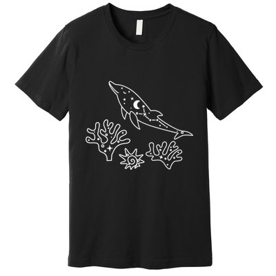 Cute Dolphin Funny Dolphin Lover Dolphin Art Premium T-Shirt