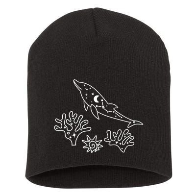 Cute Dolphin Funny Dolphin Lover Dolphin Art Short Acrylic Beanie