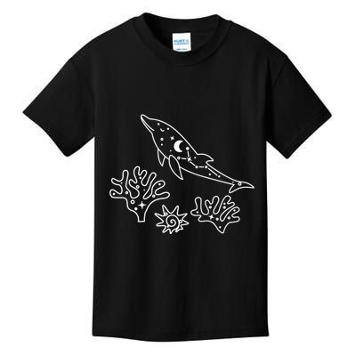 Cute Dolphin Funny Dolphin Lover Dolphin Art Kids T-Shirt