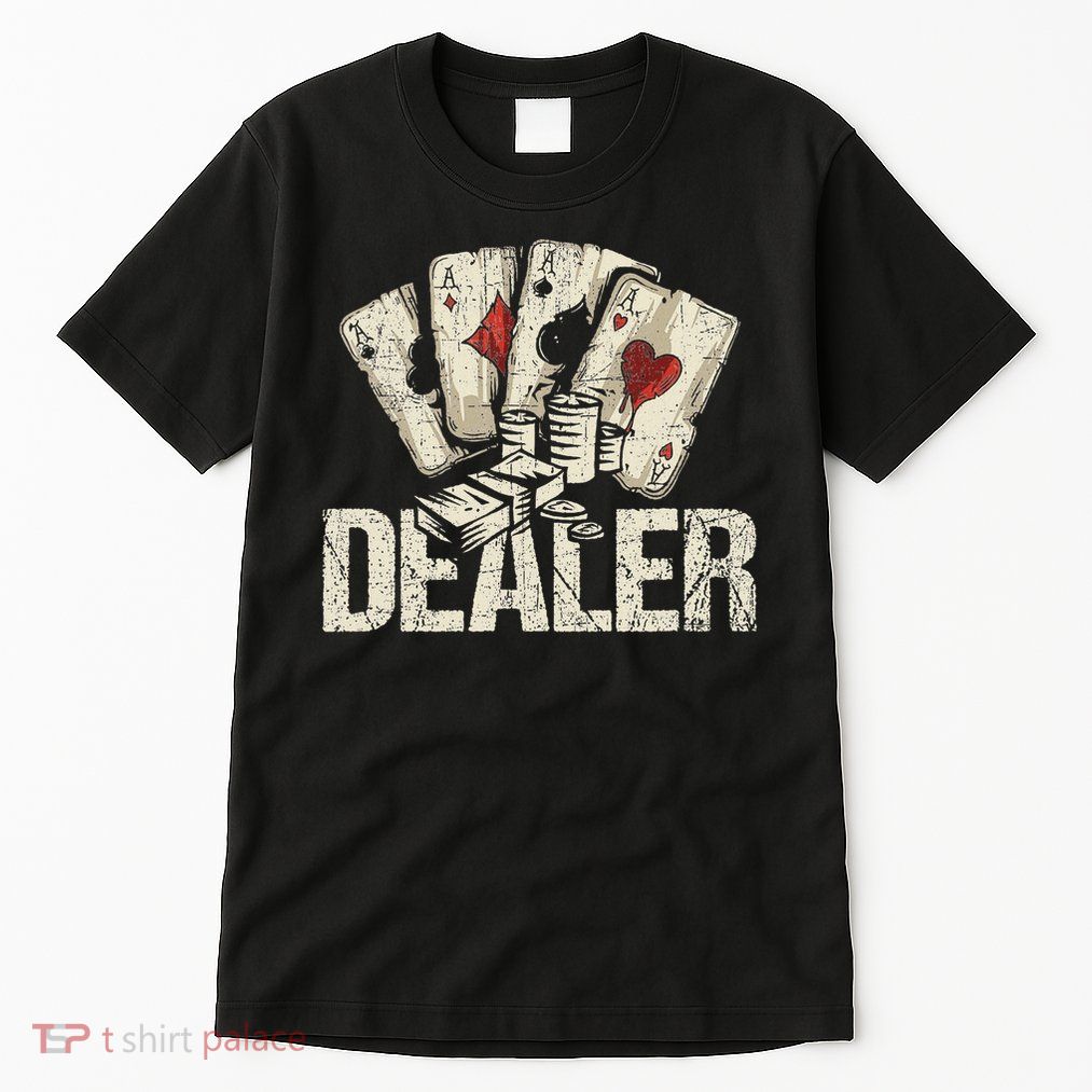 Casino Dealer Funny Poker Player Costume Accessories Tall T-Shirt