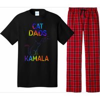 Cat Dads For Kamala Tie Dye Harris Madam President 47 Pajama Set