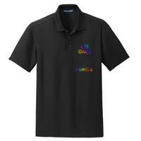 Cat Dads For Kamala Tie Dye Harris Madam President 47 Dry Zone Grid Polo