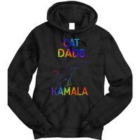 Cat Dads For Kamala Tie Dye Harris Madam President 47 Tie Dye Hoodie