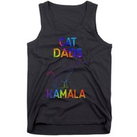 Cat Dads For Kamala Tie Dye Harris Madam President 47 Tank Top