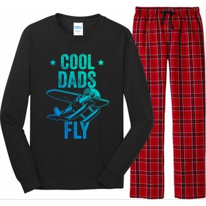 Cool Dads Fly Seaplane Gift Pilot Airplane Gift Long Sleeve Pajama Set