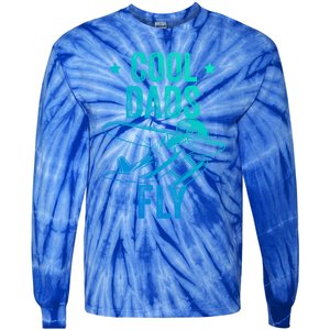 Cool Dads Fly Seaplane Gift Pilot Airplane Gift Tie-Dye Long Sleeve Shirt