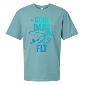 Cool Dads Fly Seaplane Gift Pilot Airplane Gift Sueded Cloud Jersey T-Shirt