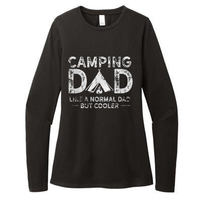 Camping Dad Funny Camper Fathers Day Camping Dad Womens CVC Long Sleeve Shirt