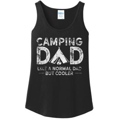 Camping Dad Funny Camper Fathers Day Camping Dad Ladies Essential Tank