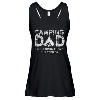 Camping Dad Funny Camper Fathers Day Camping Dad Ladies Essential Flowy Tank