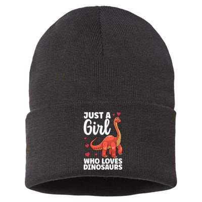 Cool Dinosaur For T Rex Dino Lovers Stegosaurus Sustainable Knit Beanie