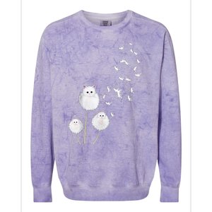 Cat Dandelion Flower SKT Colorblast Crewneck Sweatshirt