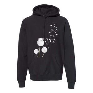 Cat Dandelion Flower SKT Premium Hoodie