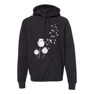 Cat Dandelion Flower SKT Premium Hoodie