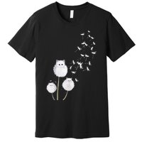 Cat Dandelion Flower SKT Premium T-Shirt