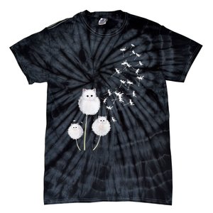 Cat Dandelion Flower SKT Tie-Dye T-Shirt