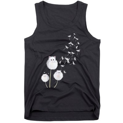 Cat Dandelion Flower SKT Tank Top