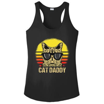 Cat Daddy Father's Day Cat Dad Ladies PosiCharge Competitor Racerback Tank