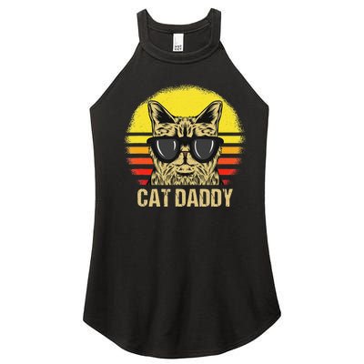 Cat Daddy Father's Day Cat Dad Women's Perfect Tri Rocker Tank