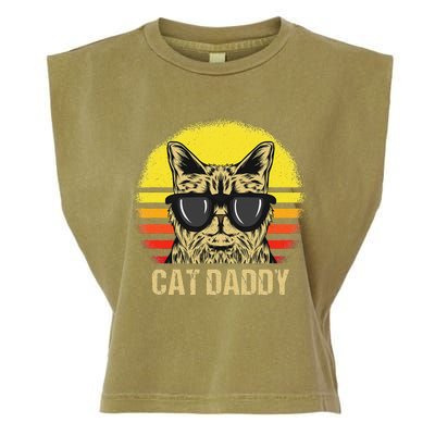 Cat Daddy Father's Day Cat Dad Garment-Dyed Women's Muscle Tee