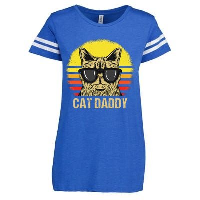 Cat Daddy Father's Day Cat Dad Enza Ladies Jersey Football T-Shirt