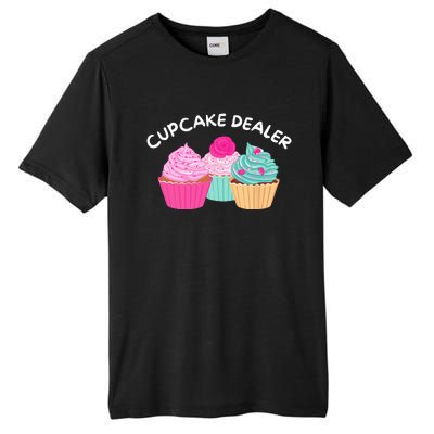 Cupcake Dealer Funny Cupcake Baker Pastry Baking Gift Tall Fusion ChromaSoft Performance T-Shirt