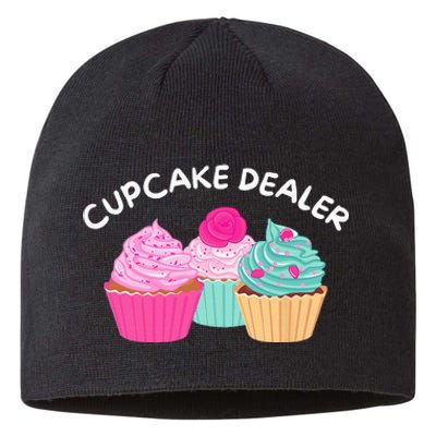 Cupcake Dealer Funny Cupcake Baker Pastry Baking Gift Sustainable Beanie