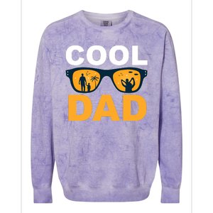 Cool Dad Fathers Day Special Gift Colorblast Crewneck Sweatshirt