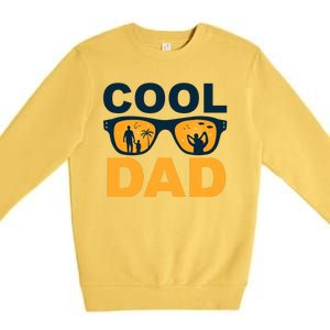 Cool Dad Fathers Day Special Gift Premium Crewneck Sweatshirt