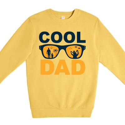 Cool Dad Fathers Day Special Gift Premium Crewneck Sweatshirt