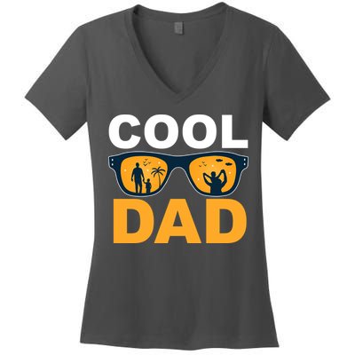 Cool Dad Fathers Day Special Gift Women's V-Neck T-Shirt