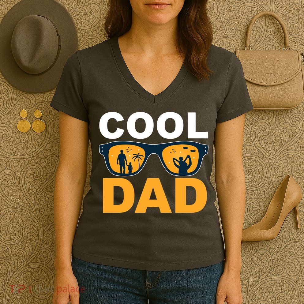Cool Dad Fathers Day Special Gift Women's V-Neck T-Shirt