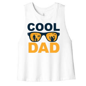 Cool Dad Fathers Day Special Gift Women's Racerback Cropped Tank