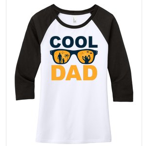 Cool Dad Fathers Day Special Gift Women's Tri-Blend 3/4-Sleeve Raglan Shirt