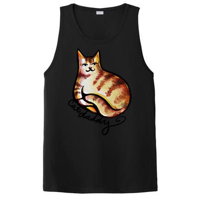 Cat Daddy Funny Cat Person Humor Gift PosiCharge Competitor Tank