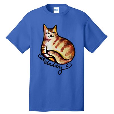 Cat Daddy Funny Cat Person Humor Gift Tall T-Shirt