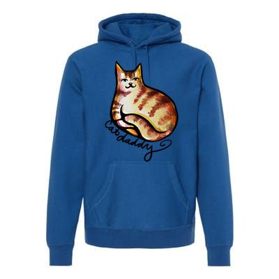 Cat Daddy Funny Cat Person Humor Gift Premium Hoodie