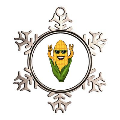 Corn Design For Women Sweet Corn On The Cob Lovers Metallic Star Ornament