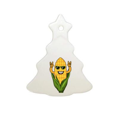 Corn Design For Women Sweet Corn On The Cob Lovers Ceramic Tree Ornament