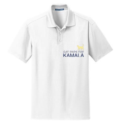 Cat Dads For Kamala Harris For President 2024 Dry Zone Grid Polo