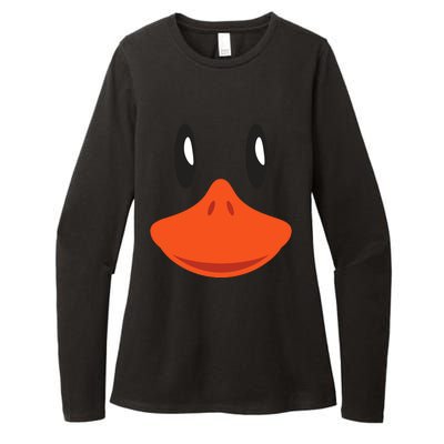 Cute Duck Face Awesome Halloween Costume Gift Womens CVC Long Sleeve Shirt