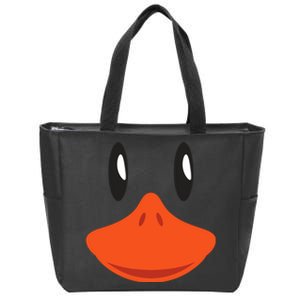 Cute Duck Face Awesome Halloween Costume Gift Zip Tote Bag