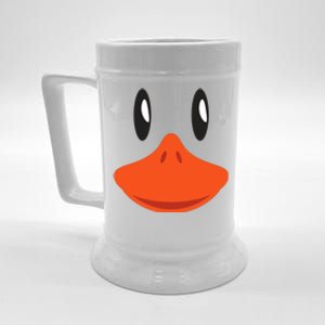 Cute Duck Face Awesome Halloween Costume Gift Beer Stein