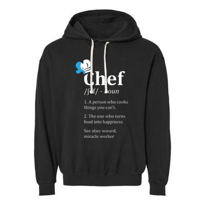 Chef Definition Funny Garment-Dyed Fleece Hoodie